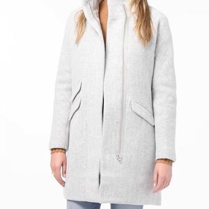 J. Crew cocoon coat in Italian stadium-cloth wool blend